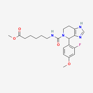 methyl 6-({[4-(2-fluoro-4-methoxyphenyl)-1,4,6,7-tetrahydro-5H-imidazo[4,5-c]pyridin-5-yl]carbonyl}amino)hexanoate