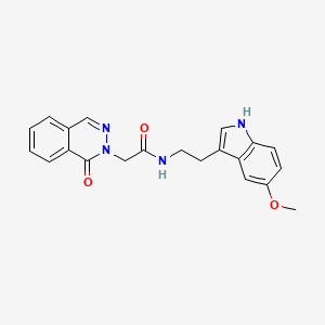 N-[2-(5-methoxy-1H-indol-3-yl)ethyl]-2-(1-oxophthalazin-2(1H)-yl)acetamide