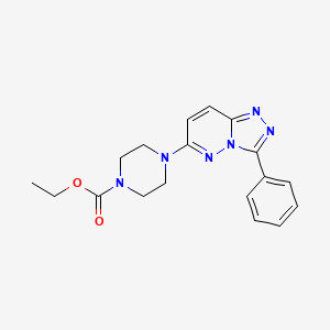 Ethyl 4-(3-phenyl[1,2,4]triazolo[4,3-b]pyridazin-6-yl)piperazine-1-carboxylate