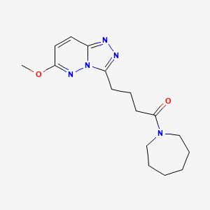 1-(Azepan-1-yl)-4-(6-methoxy[1,2,4]triazolo[4,3-b]pyridazin-3-yl)butan-1-one