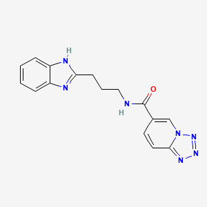 N-[3-(1H-benzimidazol-2-yl)propyl]tetrazolo[1,5-a]pyridine-6-carboxamide