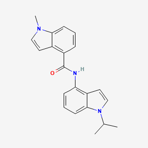 molecular formula C21H21N3O B15103572 1-methyl-N-[1-(propan-2-yl)-1H-indol-4-yl]-1H-indole-4-carboxamide 