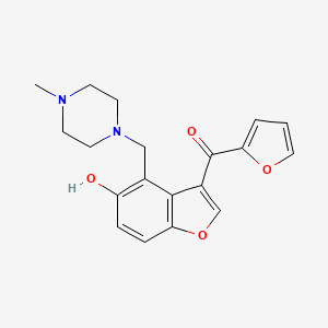 Furan-2-yl{5-hydroxy-4-[(4-methylpiperazin-1-yl)methyl]-1-benzofuran-3-yl}methanone