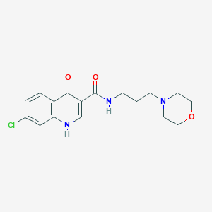 7-chloro-4-hydroxy-N-[3-(morpholin-4-yl)propyl]quinoline-3-carboxamide