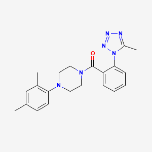 [4-(2,4-dimethylphenyl)piperazin-1-yl][2-(5-methyl-1H-tetrazol-1-yl)phenyl]methanone