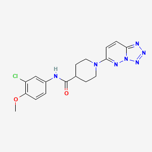 N-(3-chloro-4-methoxyphenyl)-1-(tetrazolo[1,5-b]pyridazin-6-yl)piperidine-4-carboxamide