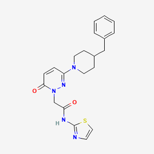 2-(3-(4-benzylpiperidin-1-yl)-6-oxopyridazin-1(6H)-yl)-N-(thiazol-2-yl)acetamide