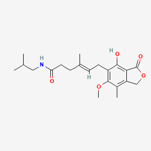 (4E)-6-(4-hydroxy-6-methoxy-7-methyl-3-oxo-1,3-dihydro-2-benzofuran-5-yl)-4-methyl-N-(2-methylpropyl)hex-4-enamide