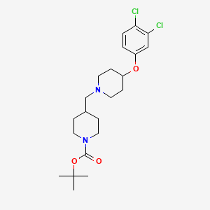 molecular formula C22H32Cl2N2O3 B1510363 1-Boc-4-[4-(3,4-Dichlorophenoxy)piperidin-1-ylmethyl]piperidine 