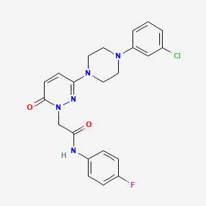 2-{3-[4-(3-chlorophenyl)piperazin-1-yl]-6-oxopyridazin-1(6H)-yl}-N-(4-fluorophenyl)acetamide