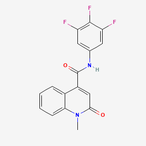 1-methyl-2-oxo-N-(3,4,5-trifluorophenyl)-1,2-dihydroquinoline-4-carboxamide