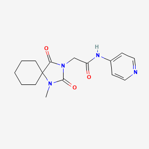 2-(1-methyl-2,4-dioxo-1,3-diazaspiro[4.5]dec-3-yl)-N-(pyridin-4-yl)acetamide