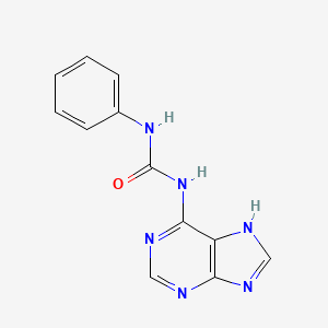 N-Phenyl-N'-(1H-purin-6-yl)urea