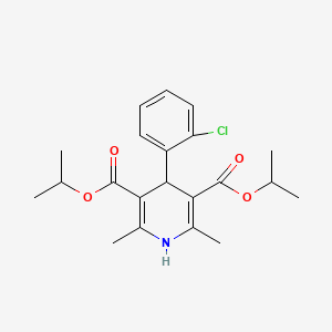 Dipropan-2-yl 4-(2-chlorophenyl)-2,6-dimethyl-1,4-dihydropyridine-3,5-dicarboxylate