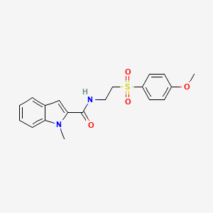 N-{2-[(4-methoxyphenyl)sulfonyl]ethyl}-1-methyl-1H-indole-2-carboxamide