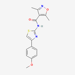 N-[4-(4-methoxyphenyl)-1,3-thiazol-2-yl]-3,5-dimethyl-1,2-oxazole-4-carboxamide