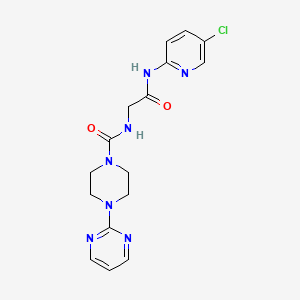 N-{2-[(5-chloropyridin-2-yl)amino]-2-oxoethyl}-4-(pyrimidin-2-yl)piperazine-1-carboxamide