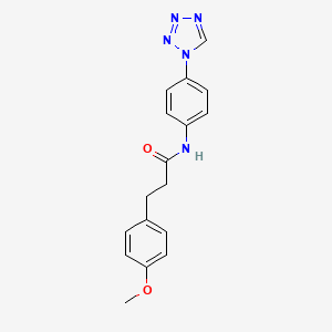 3-(4-methoxyphenyl)-N-[4-(1H-tetrazol-1-yl)phenyl]propanamide