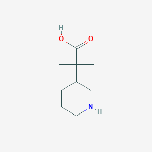 molecular formula C9H17NO2 B1510380 2-Methyl-2-(piperidin-3-yl)propanoic acid 