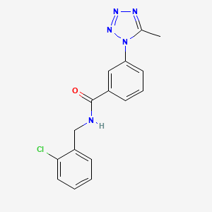 N-(2-chlorobenzyl)-3-(5-methyl-1H-tetrazol-1-yl)benzamide