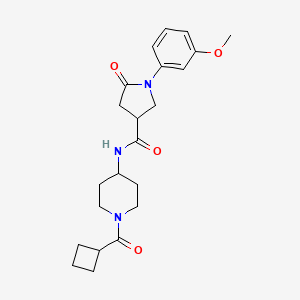 N-[1-(cyclobutylcarbonyl)piperidin-4-yl]-1-(3-methoxyphenyl)-5-oxopyrrolidine-3-carboxamide