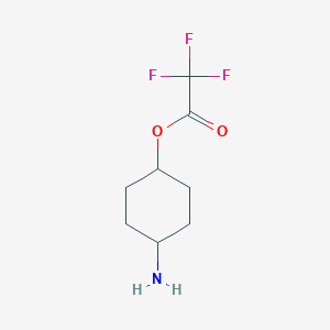 molecular formula C8H12F3NO2 B1510390 cis-4-Aminocyclohexyl 2,2,2-trifluoroacetate CAS No. 809288-10-6