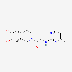 1-(6,7-dimethoxy-3,4-dihydroisoquinolin-2(1H)-yl)-2-[(4,6-dimethylpyrimidin-2-yl)amino]ethanone