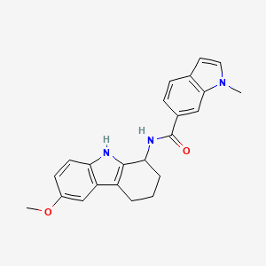 N-(6-methoxy-2,3,4,9-tetrahydro-1H-carbazol-1-yl)-1-methyl-1H-indole-6-carboxamide