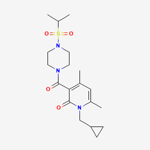 1-(cyclopropylmethyl)-4,6-dimethyl-3-{[4-(propan-2-ylsulfonyl)piperazin-1-yl]carbonyl}pyridin-2(1H)-one