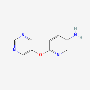 molecular formula C9H8N4O B1510396 6-(Pyrimidin-5-yloxy)pyridin-3-amine CAS No. 287944-20-1