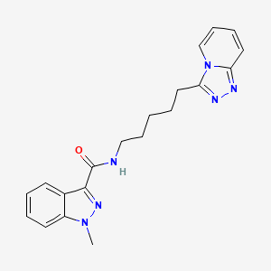 1-methyl-N-[5-([1,2,4]triazolo[4,3-a]pyridin-3-yl)pentyl]-1H-indazole-3-carboxamide