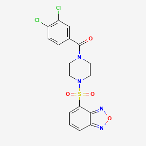 [4-(2,1,3-Benzoxadiazol-4-ylsulfonyl)piperazin-1-yl](3,4-dichlorophenyl)methanone