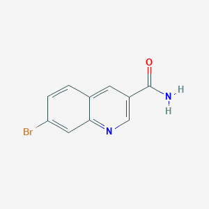molecular formula C10H7BrN2O B1510401 7-溴喹啉-3-甲酰胺 CAS No. 1296950-66-7