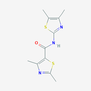 molecular formula C11H13N3OS2 B15104023 N-(4,5-dimethyl-1,3-thiazol-2-yl)-2,4-dimethyl-1,3-thiazole-5-carboxamide 