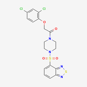 1-[4-(2,1,3-Benzothiadiazol-4-ylsulfonyl)piperazin-1-yl]-2-(2,4-dichlorophenoxy)ethanone