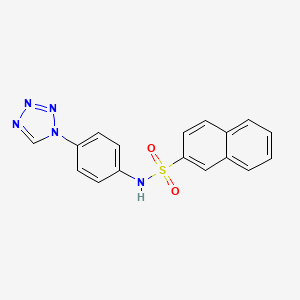 N-[4-(1H-tetrazol-1-yl)phenyl]naphthalene-2-sulfonamide