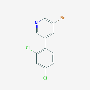molecular formula C11H6BrCl2N B1510409 3-Bromo-5-(2,4-dichlorophenyl)pyridine CAS No. 675590-24-6
