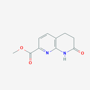 molecular formula C10H10N2O3 B1510413 Methyl 7-oxo-1,5,6,7-tetrahydro-1,8-naphthyridine-2-carboxylate 