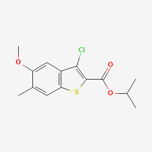 Isopropyl 3-chloro-5-methoxy-6-methylbenzo[b]thiophene-2-carboxylate