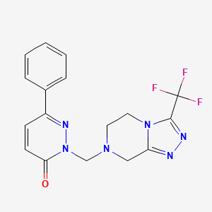 6-phenyl-2-{[3-(trifluoromethyl)-5,6-dihydro[1,2,4]triazolo[4,3-a]pyrazin-7(8H)-yl]methyl}pyridazin-3(2H)-one