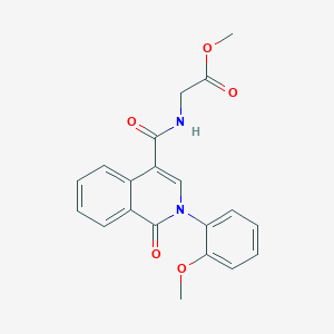 Methyl 2-(2-(2-methoxyphenyl)-1-oxo-1,2-dihydroisoquinoline-4-carboxamido)acetate