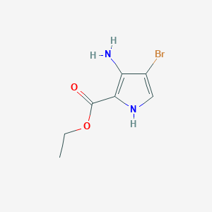 Ethyl 3-amino-4-bromo-1h-pyrrole-2-carboxylate