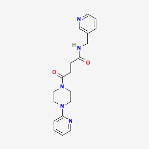 4-oxo-N-(pyridin-3-ylmethyl)-4-[4-(pyridin-2-yl)piperazin-1-yl]butanamide