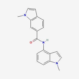 molecular formula C19H17N3O B15104309 1-methyl-N-(1-methyl-1H-indol-4-yl)-1H-indole-6-carboxamide 