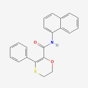 N-(naphthalen-1-yl)-3-phenyl-5,6-dihydro-1,4-oxathiine-2-carboxamide