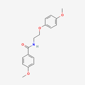 molecular formula C17H19NO4 B15104365 4-methoxy-N-[2-(4-methoxyphenoxy)ethyl]benzamide 