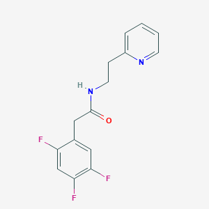 N-[2-(pyridin-2-yl)ethyl]-2-(2,4,5-trifluorophenyl)acetamide