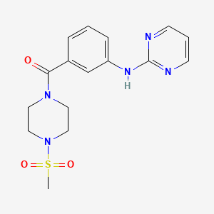 [4-(Methylsulfonyl)piperazino][3-(2-pyrimidinylamino)phenyl]methanone