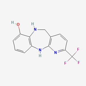 2-(Trifluoromethyl)-6,11-dihydro-5H-benzo[b]pyrido[2,3-e][1,4]diazepin-7-ol