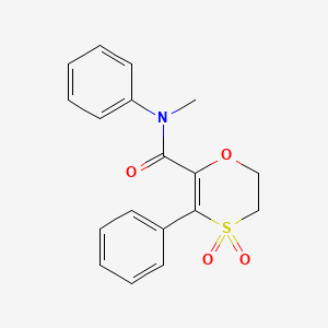 N-methyl-N,3-diphenyl-5,6-dihydro-1,4-oxathiine-2-carboxamide 4,4-dioxide